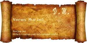 Veres Muriel névjegykártya